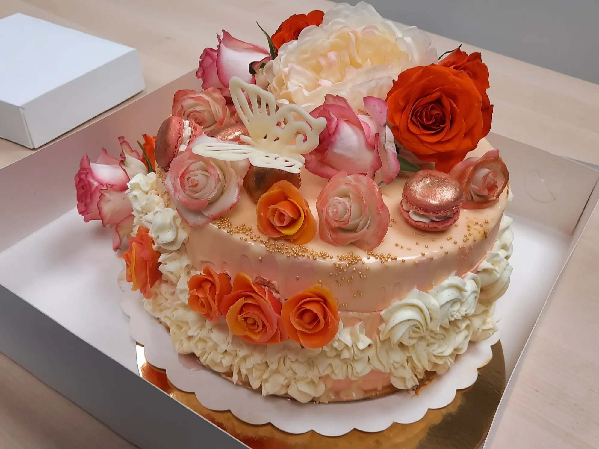 Gâteau fleurs
