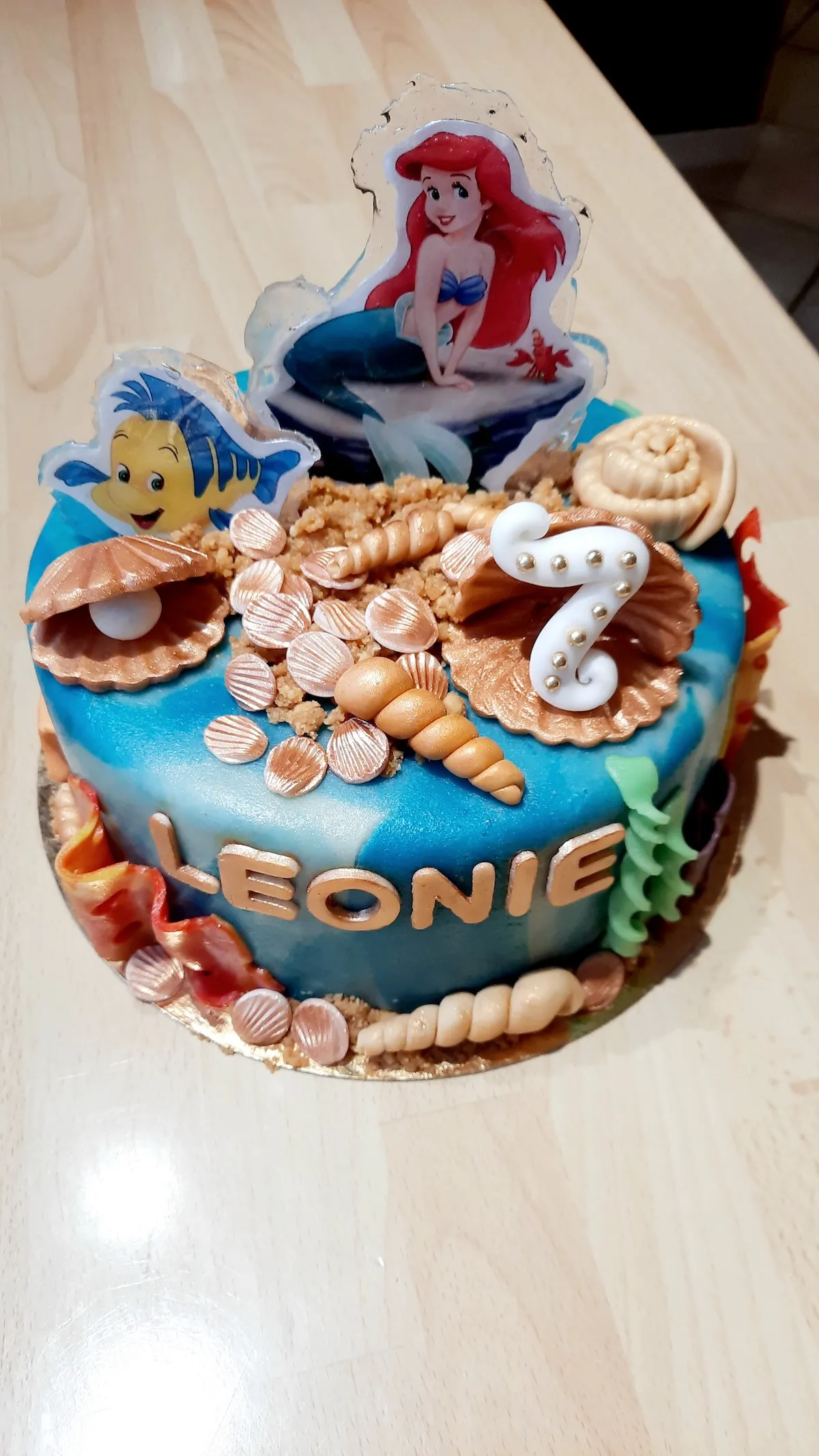 Gâteau petite sirène