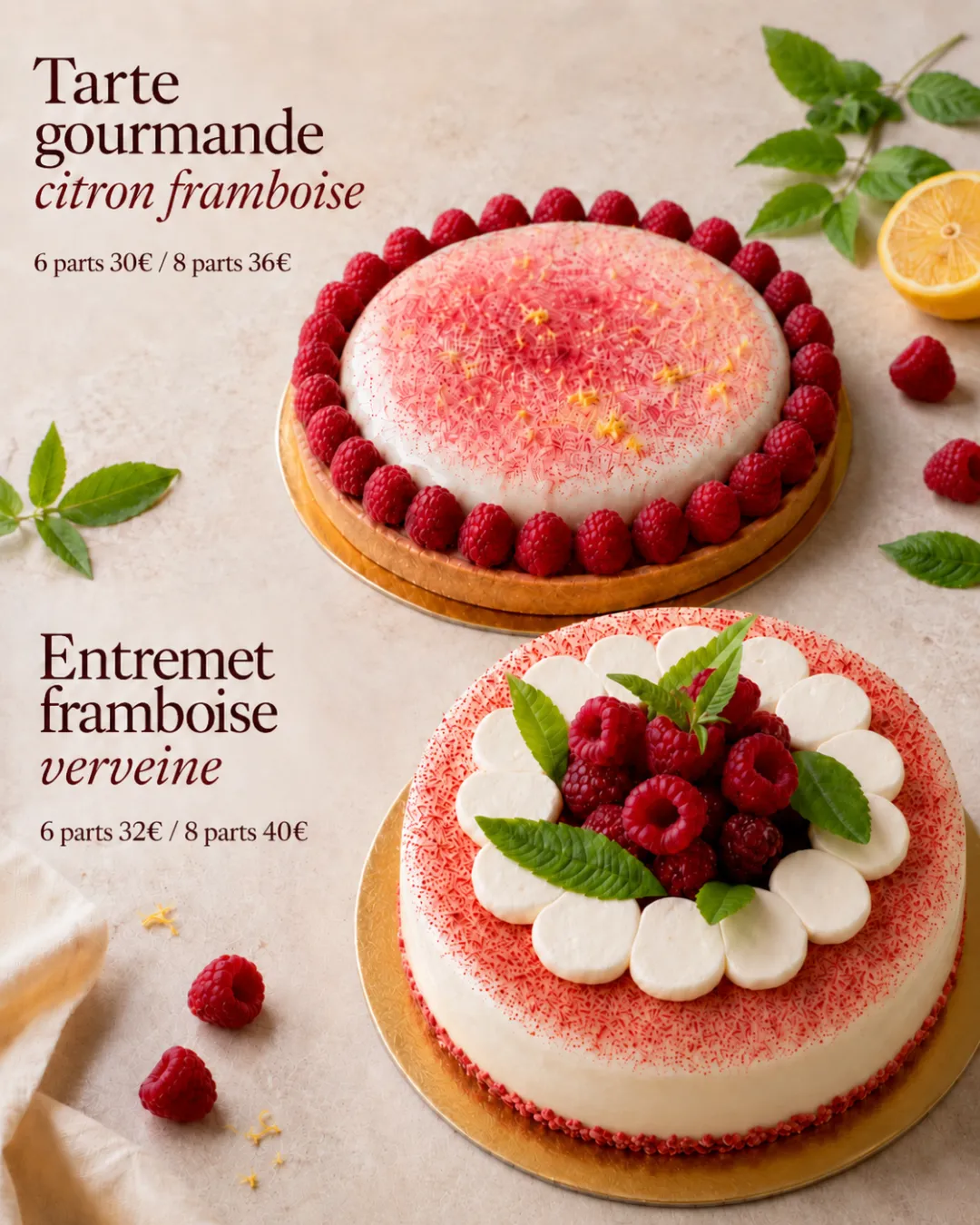 Les framboises sont à l'honneur chez Z Pâtisserie