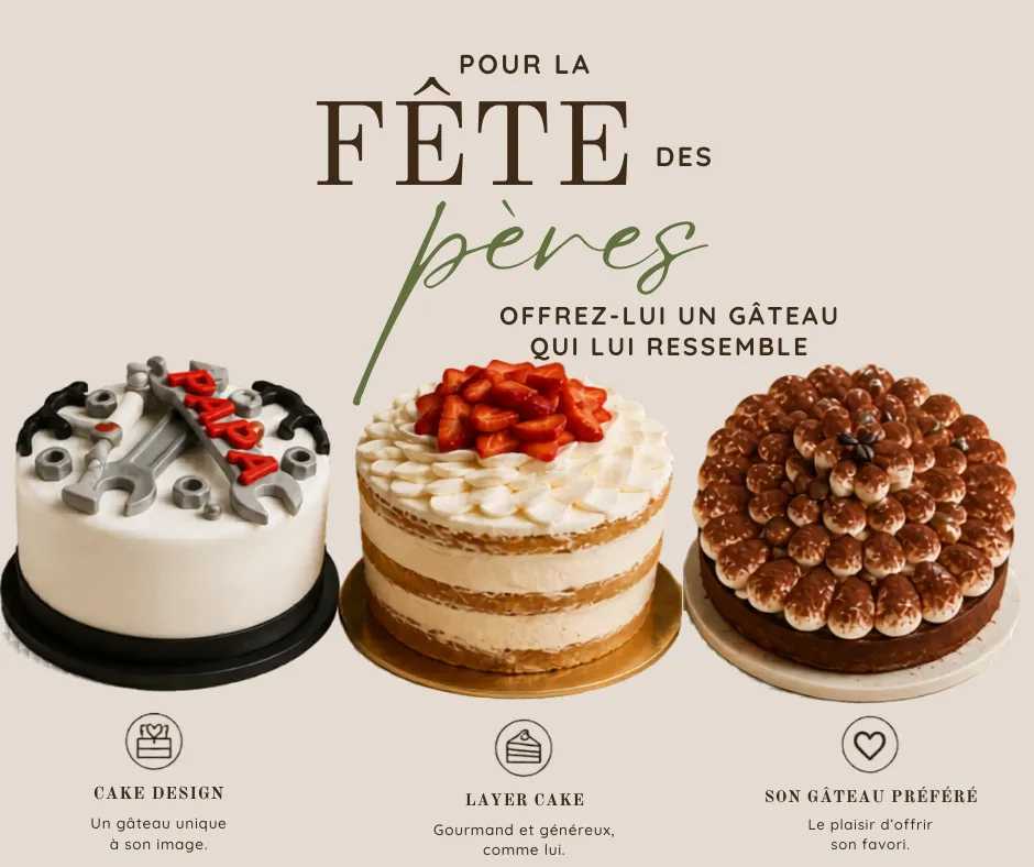 Cake design pour la Fête des Pères par Z Pâtisserie