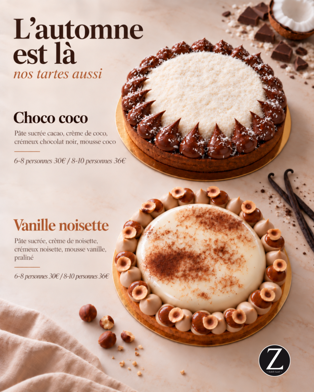 Nos tartes gourmandes aussi