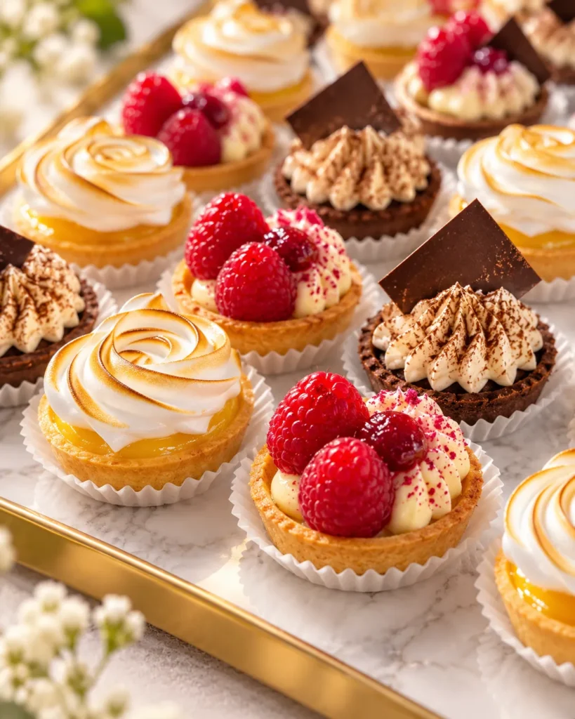 Assortiment de mini tartelettes et mignardises – Z Pâtisserie