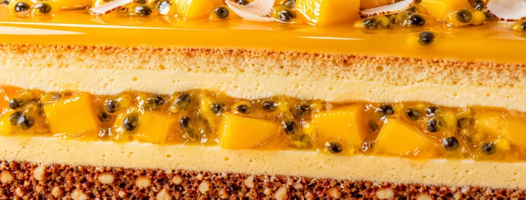 Layer cake fruits exotiques – Z Pâtisserie