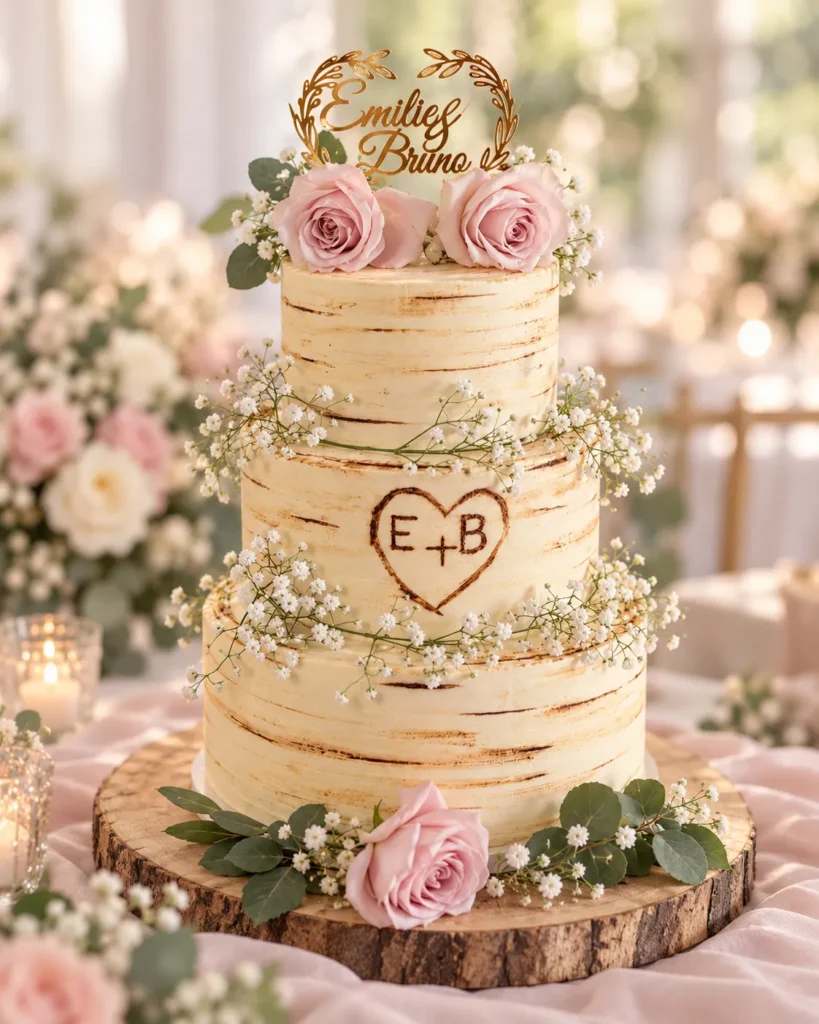 Wedding cake romantique – Z Pâtisserie